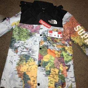 Supreme Jackets Coats Supreme X Northface Map Jacket Poshmark
